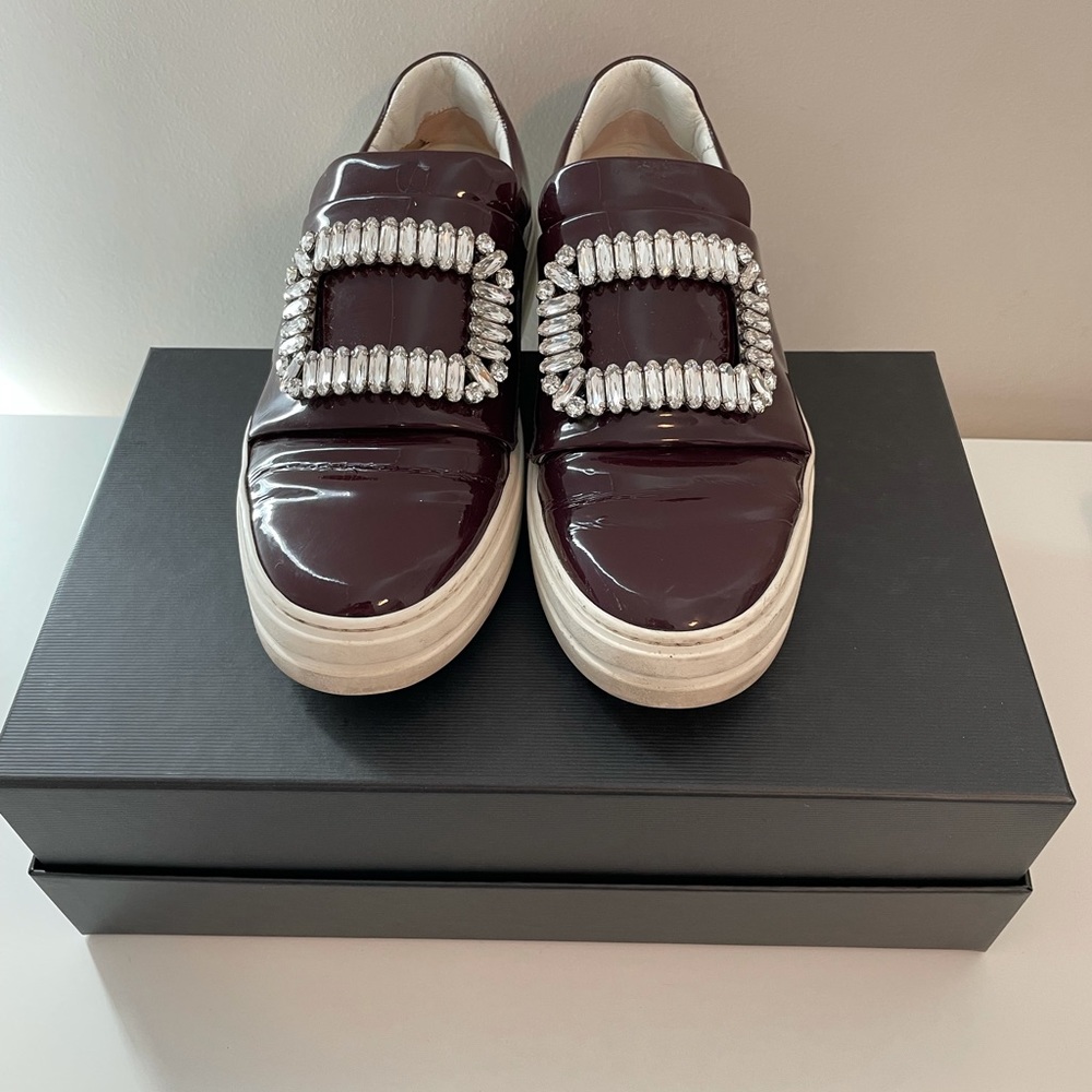 Roger Vivier strass patent leather sneaker size 37 - Picture 1 of 11